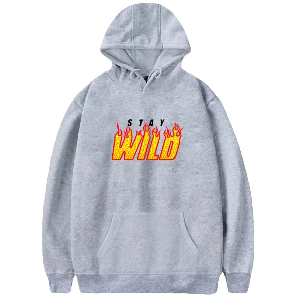 Stay Wild hoodies for men and women, clothes with all matches, casual tops