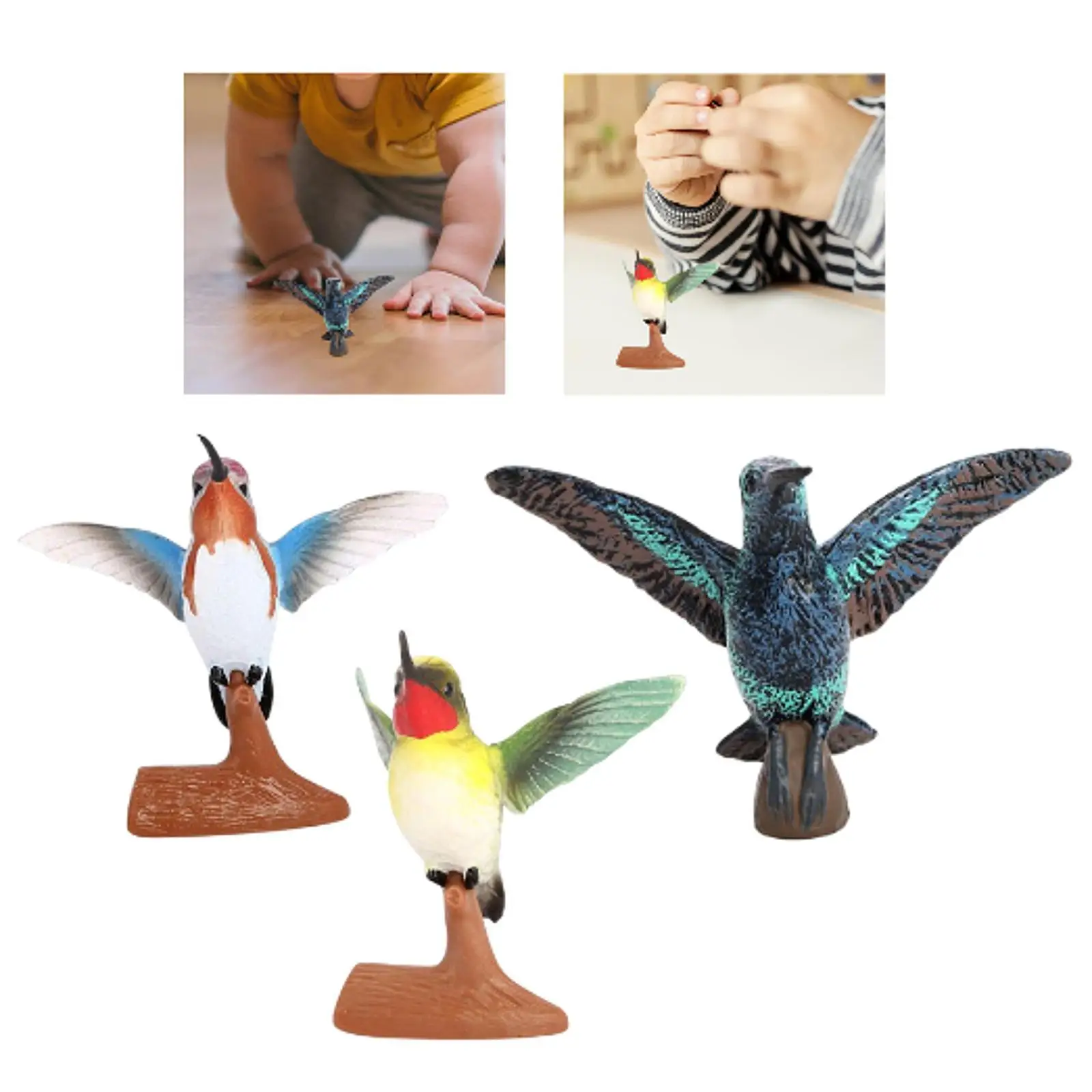 Hummingbird Figure Figurine for Indoor Outdoor Party Favors Fairy Garden