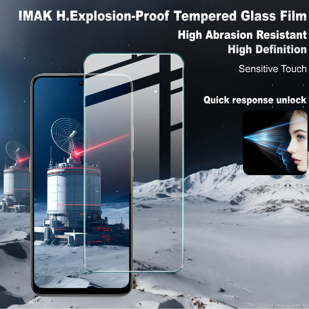 Tempered Glass For OnePlus Turbo 6X 6V 6 Pro 5G Support Fingerprint Protector Film HD Clear FM0001