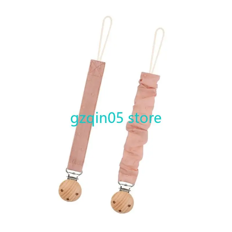 

H055 2xBaby Pacifier Holder Leash Pacifier Chain for Newborns Infants Up to 24 Month