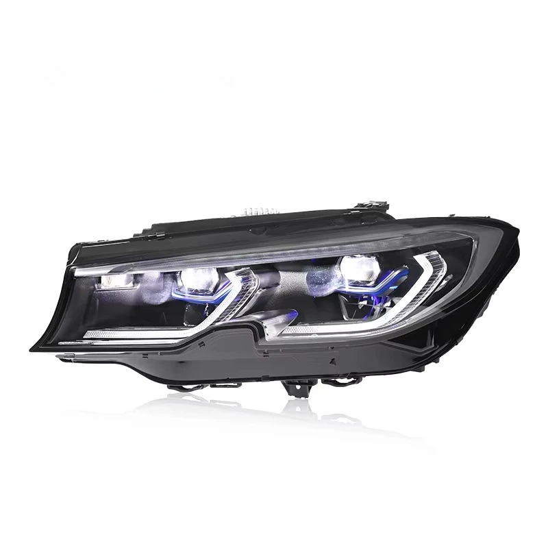 1 Set Customized for 20-22  3 Series G20 Headlight Assembly Modification, Featuring a Dual-color High-end LED Lens