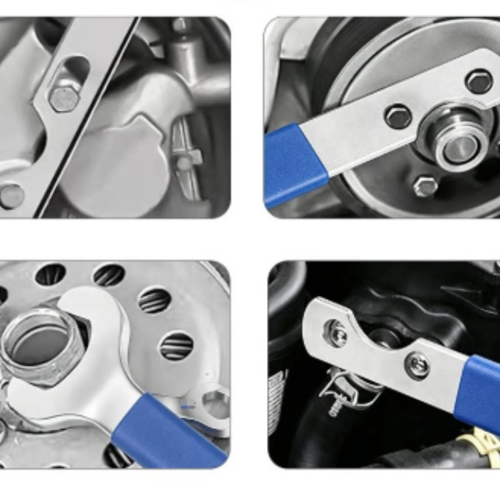 2 Pieces Fan-Clutch Removal Wrench Wide Compatibility Fan Clutch Removal Tool Cooling-System Component Wrench Long-Lasting