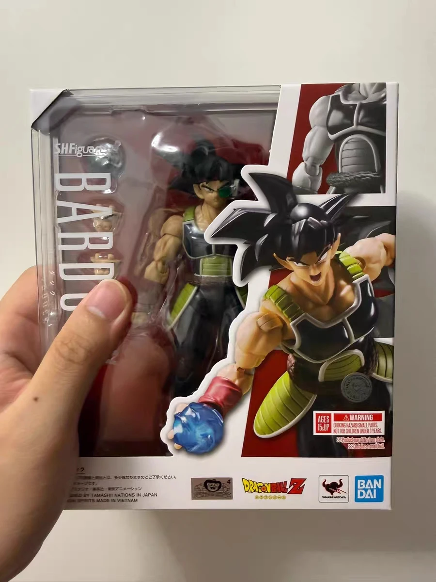 In Stock Original Bandai SHF Dragon Ball Z Bardock Turles with Effects Brand New Anime Action Figure Toys Gifts Model Doll - view 3