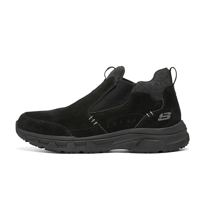 Skechers Authentic 237283C‑BBK Men Mid‑Top Hiking Shoes Fleece Lined Warm Winter Outdoor Urban Trekking Sneakers Free returns