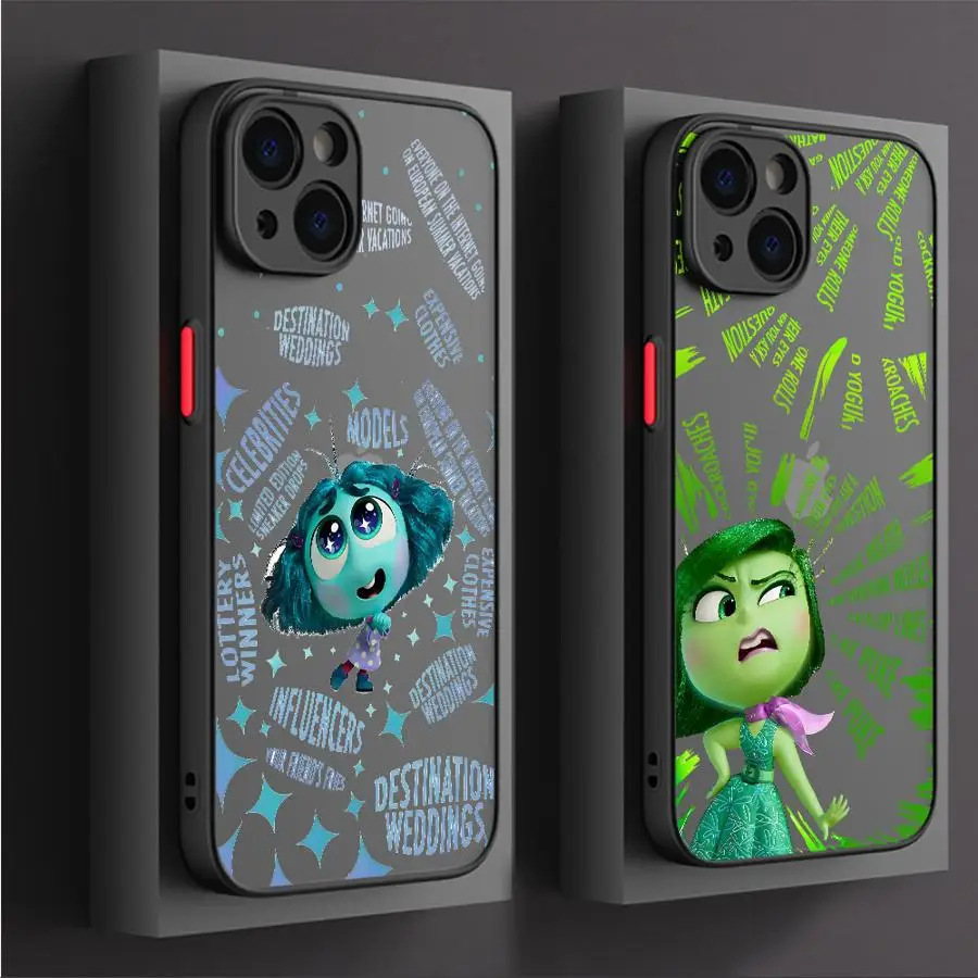 Inside Out 2 Phone Case for Apple iPhone 15 Pro Max 13 14 Plus 12 11 Pro 8 7 plus XS MAX Matte