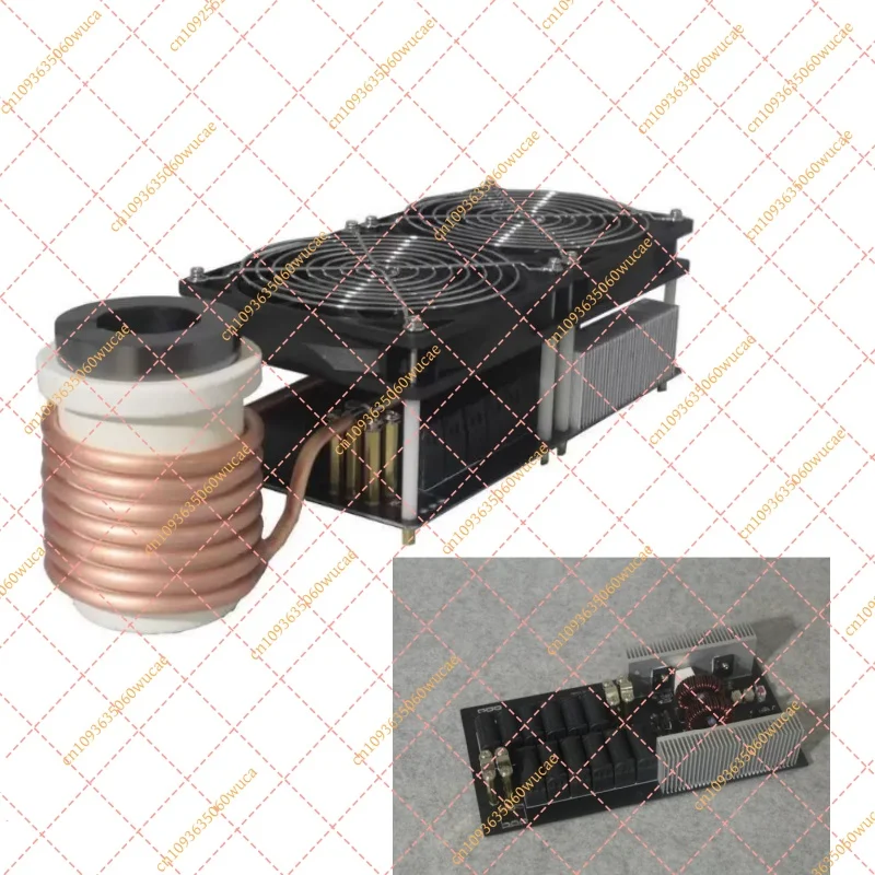 3KW ZVS Induction Heating Module High Frequency 6-Tube Non-tapping Gold Melting Furnace Quenching Accessory