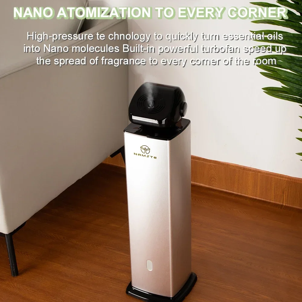 NAMSTE Electric Aroma Diffuser 5000m³ Large Coverage 500ML Essential Oils Remote Control Smart Scent Device Diffuser for Home