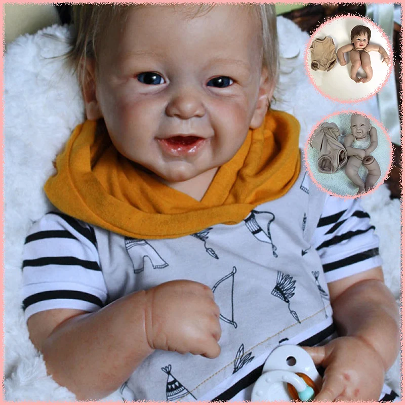 Already Painted Kits/Unpainted Kit Reborn Phoenix Doll Kit 20Inch Lifelike Soft Touch Fresh Color DIY Doll Parts With Cloth Body