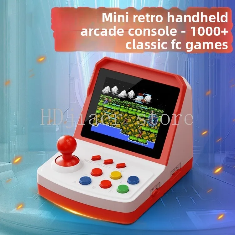 

A6 Plus Mini Retro Handheld, Home Double 3.2 Inch Nostalgic Retro Game Console Arcade