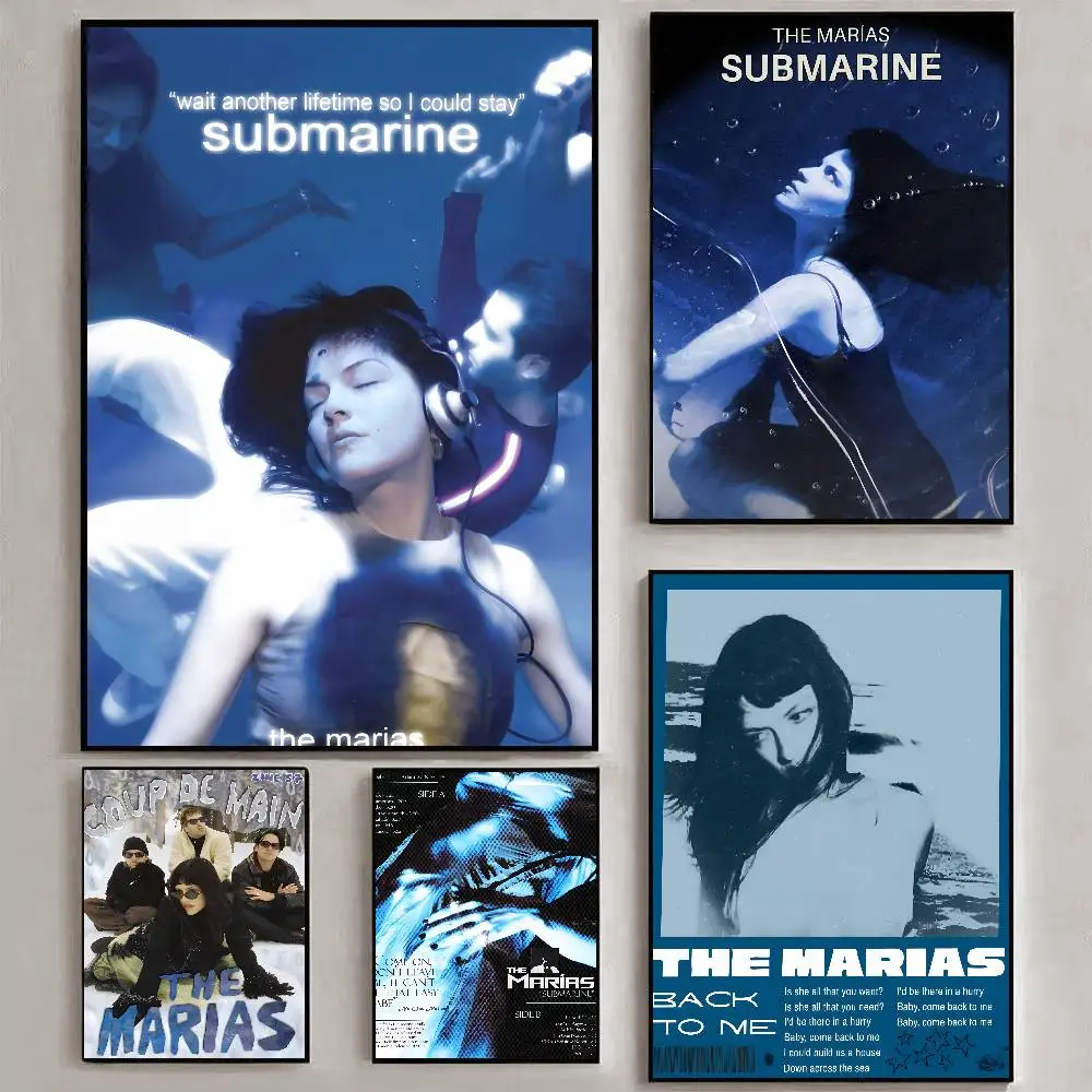 THE M-Cinema MARIAS SUBMARINE Band Poster Art HD Canvas Advanced Aesthetic Printing Paper Wall Art for Living Room Home Decor