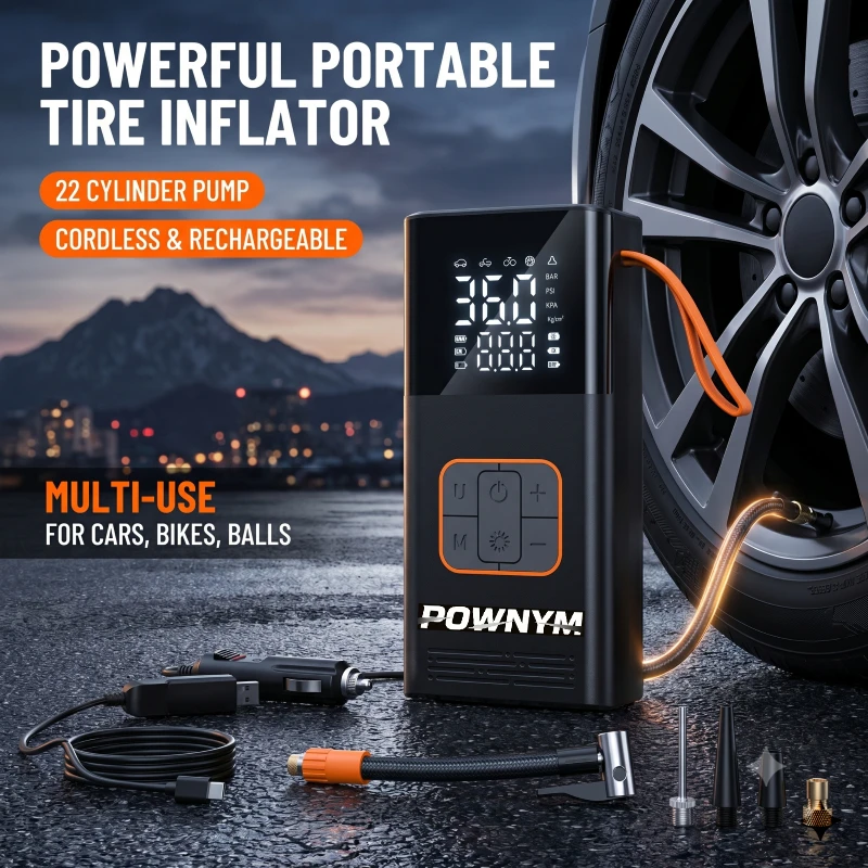 Беспроводной портативный насос – обзор и цена Portable Jump Starter