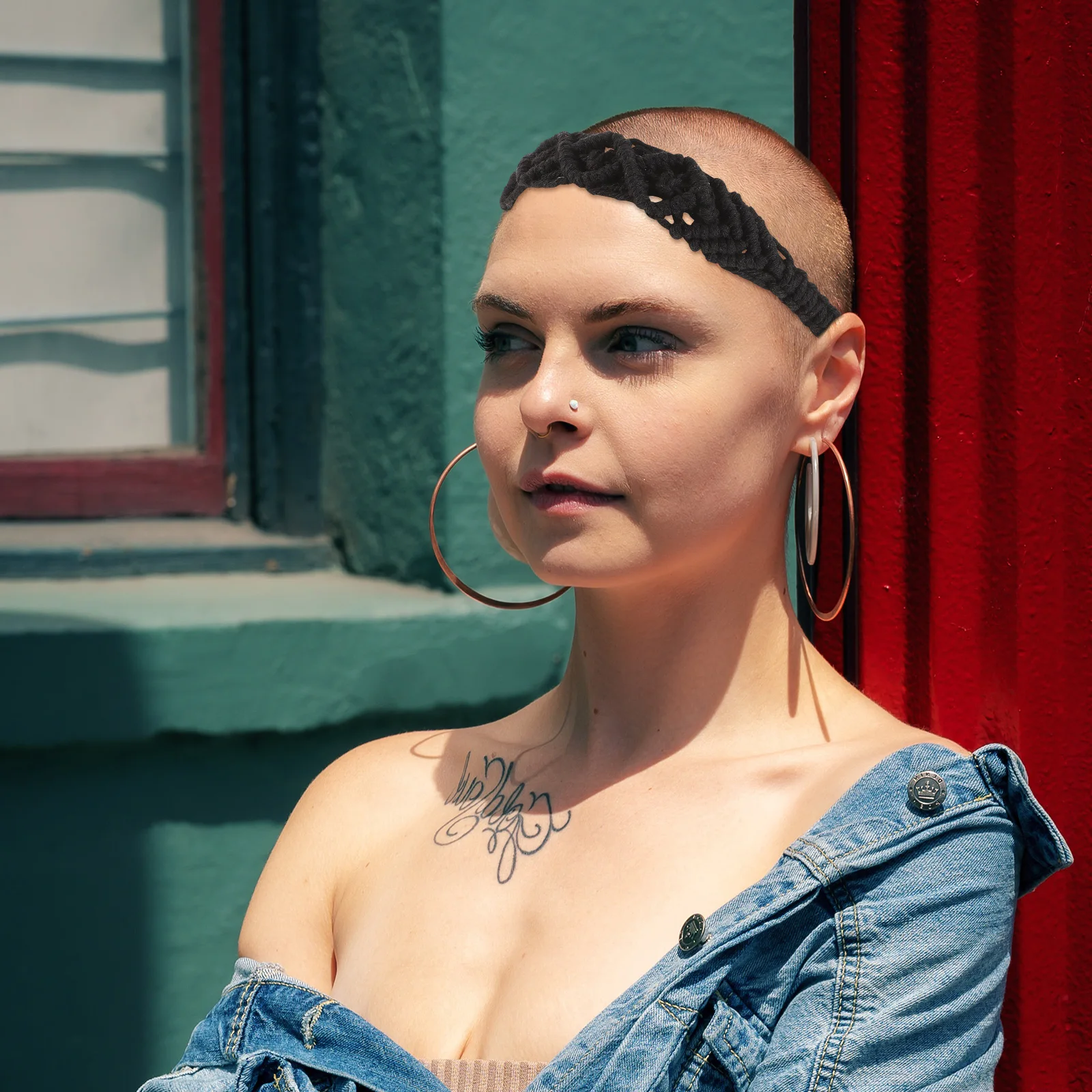 

Bohemian Crochet Knit Headband Soft Lightweight Cotton Hairband for Women Girls Casual Prom Wedding Hair Accessories