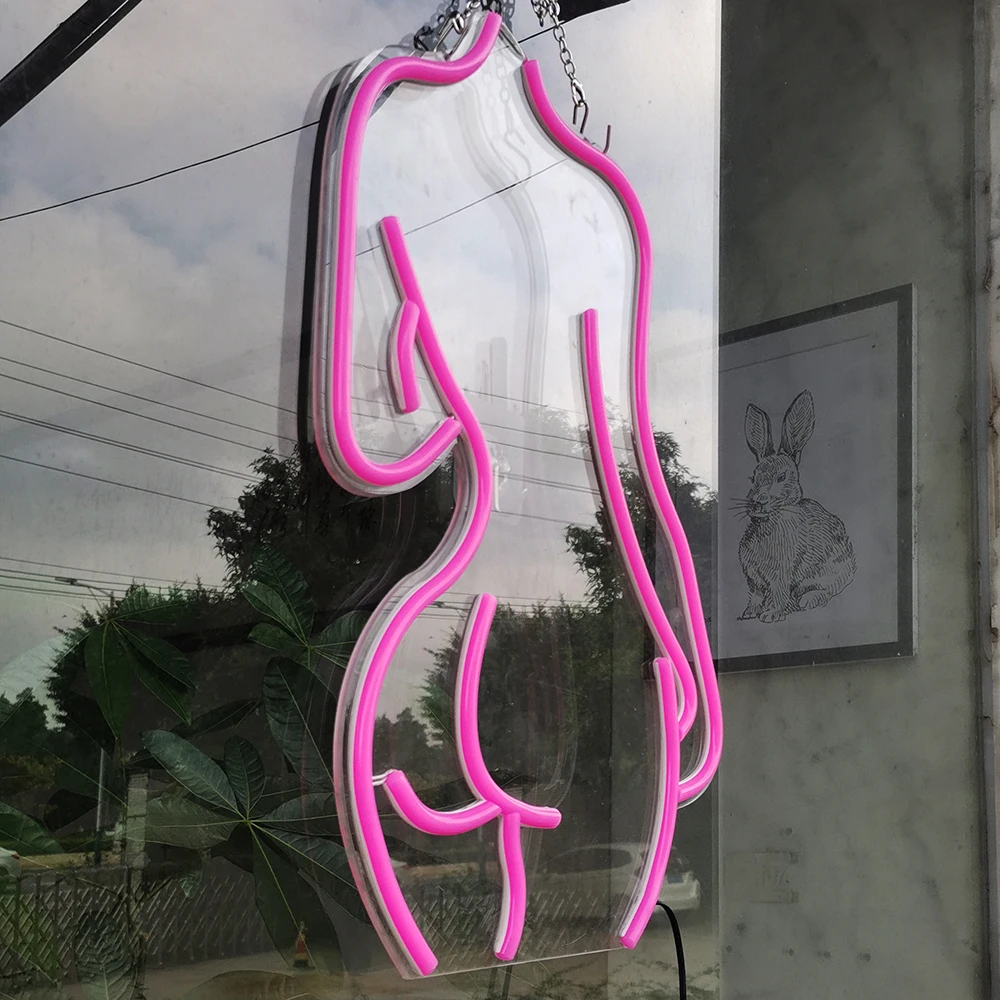 Custom LED Neon Sign Wall Art - Neon Light Sign for Home Decor Bar Man Cave Lady Body Club - Personalized Gift Idea