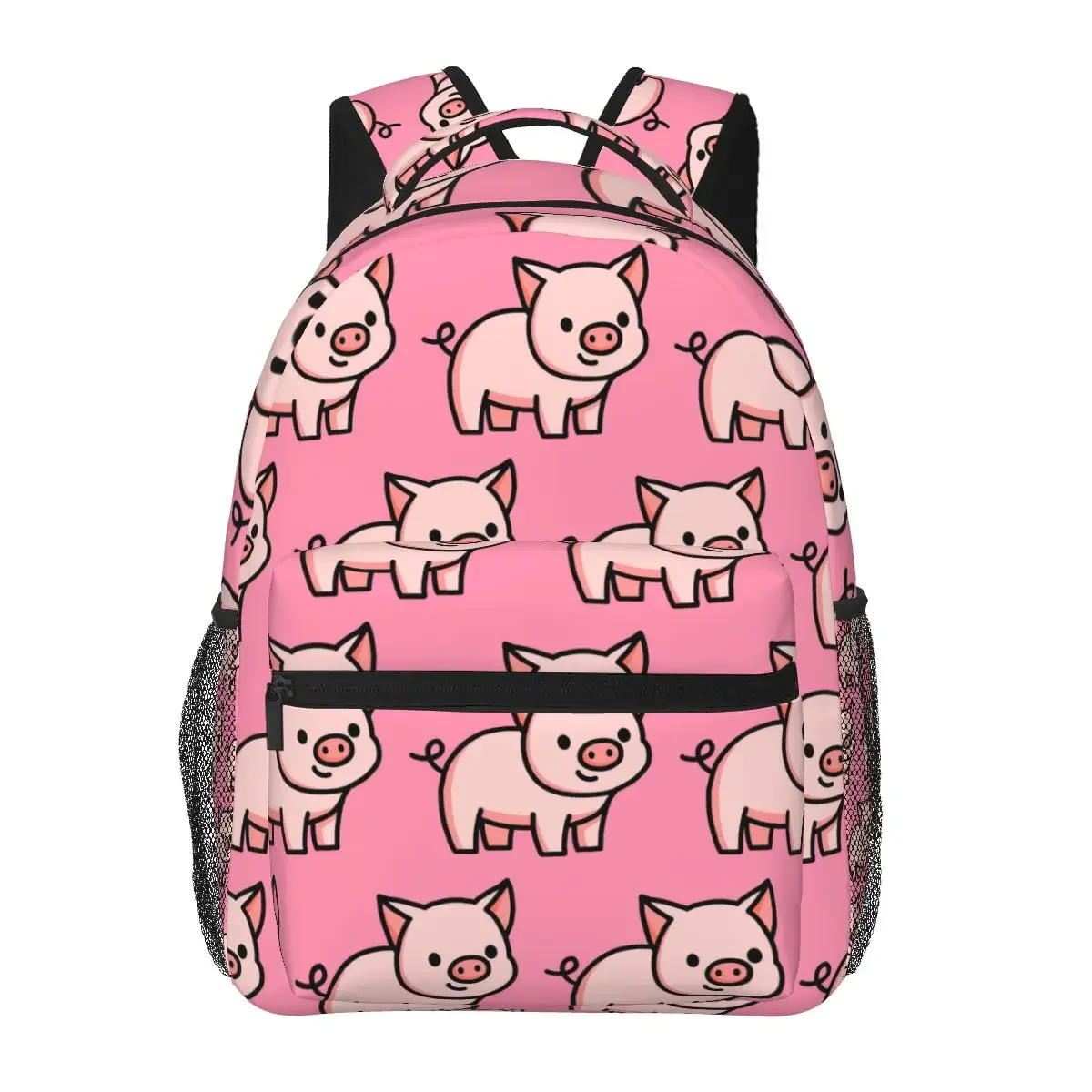 

Pig Backpacks Boys Girls Bookbag Students School Bags Cartoon Kids Rucksack Shoulder Bag Large Capacity