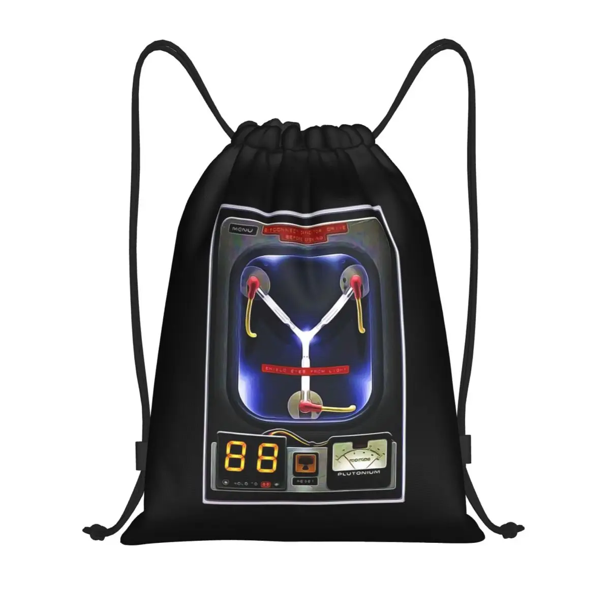 Flux Capacitor Drawstring Backpack Women Men Gym Sport Sackpack Foldable Back To The Future Shopping Bag Sack