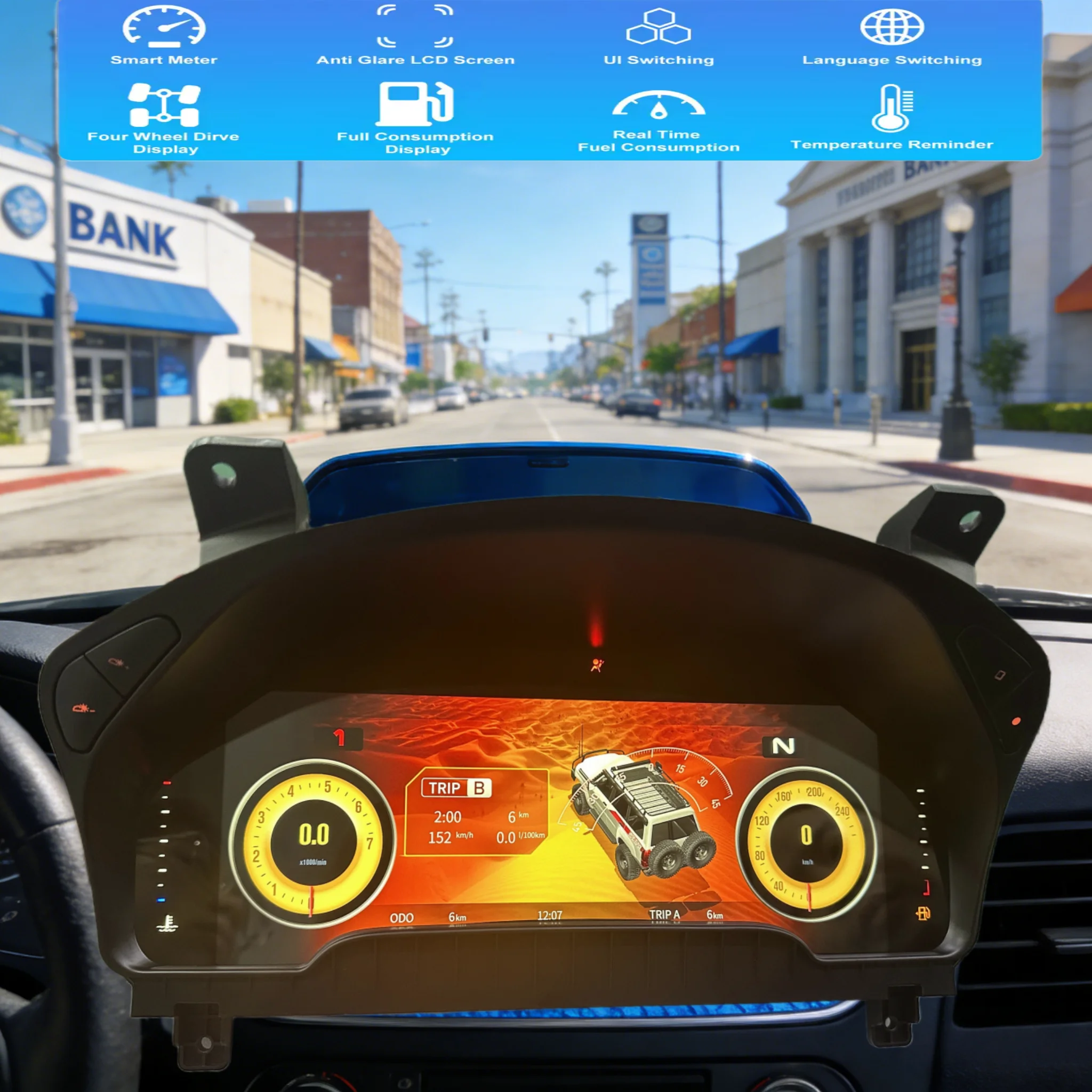 

12,3-дюймовый ЖК-дисплей приборной панели для Nissan Patrol Armada Y61 2006-2022, цифровая панель приборов, одометр, спидометр, панель скорости