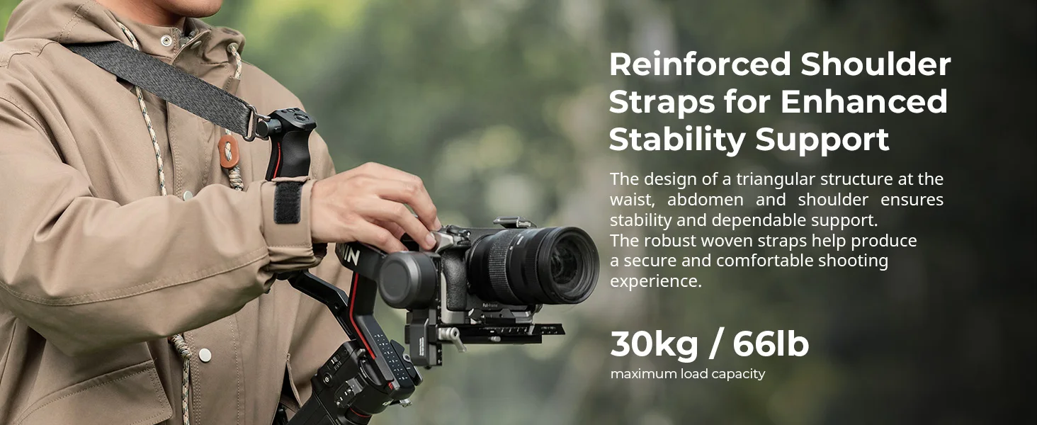 SmallRig Schultergurt für DJI Stabilisatoren Schwarz für DJI Gimbals für DJI RS 4/RS 3 Pro /RS4 Pro/RS 4 Mini/RS 3 Mini /RS2 5362 – Detail 5