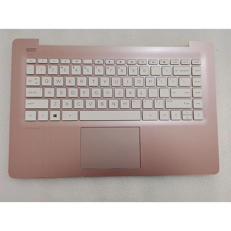 

New Shell For HP Stream 14-AX TPN-Q183 Laptop Screen Back Cover/Palmrest Upper Top Cover with Keyboard/Touchpad/Bottom Case