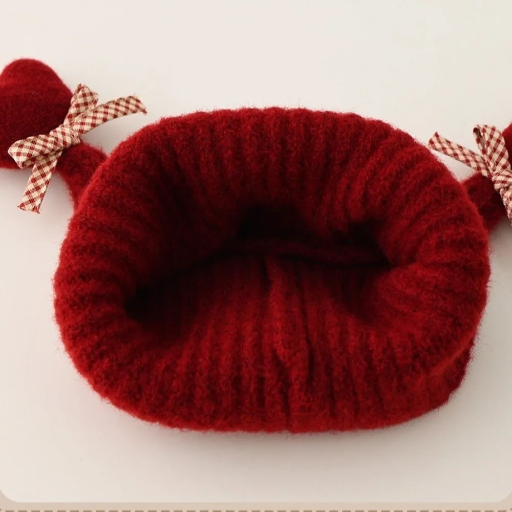 Stylish Double Braid Design Knitted Beanie Hat Heart Shape Size Hat Korean Style Warm Material Wool Cap Cold Weather