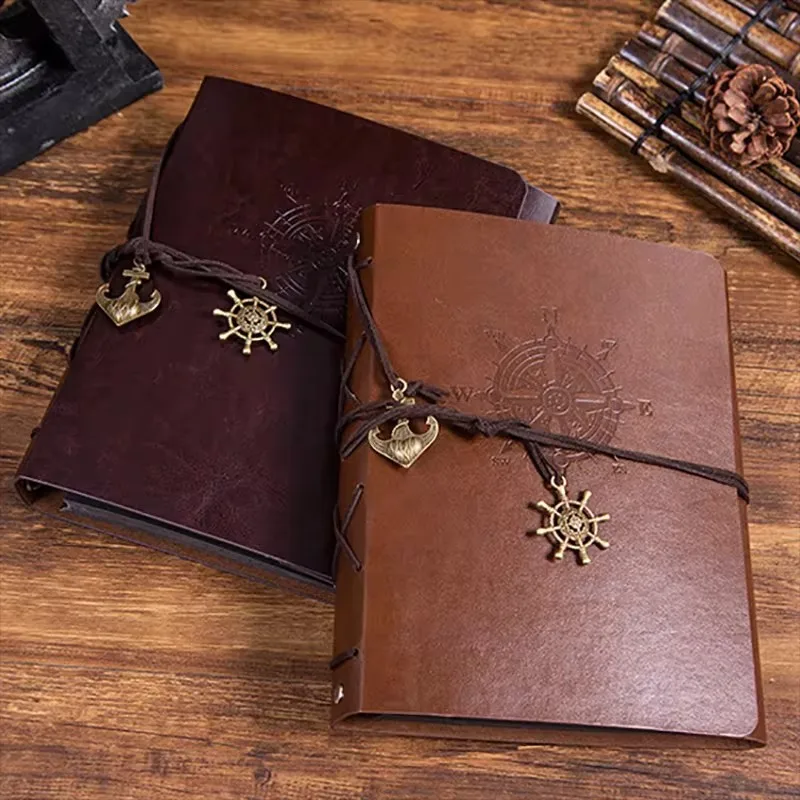Leather Scrapbook Photo Album Memory Books 60 Pages DIY Handmade Retro Photo Albums Anniversary Wedding Guest Picture Album Gift