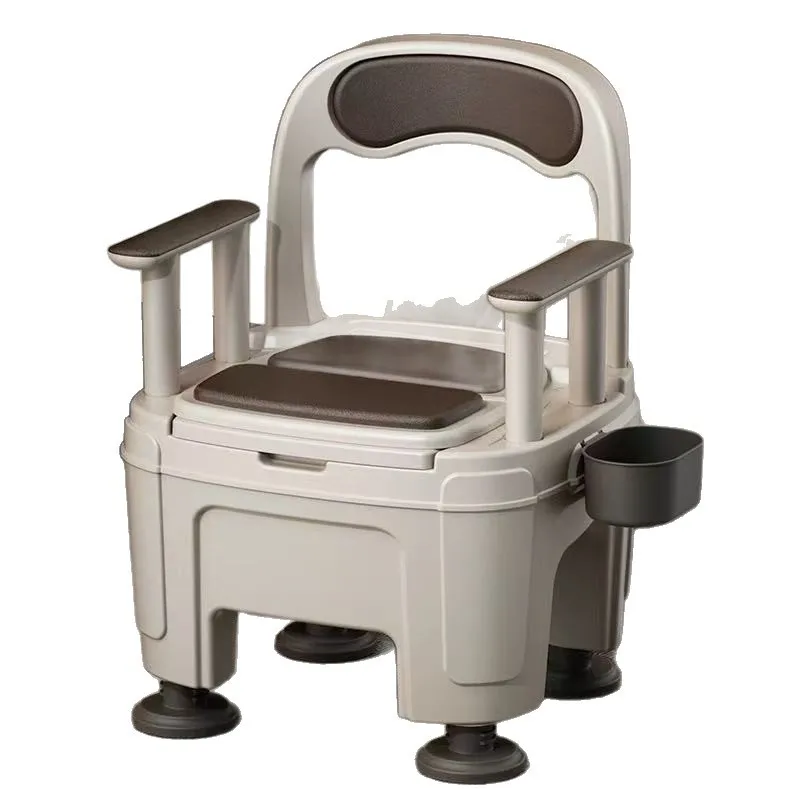Portable toilet for the elderly, portable toilet for pregnant women, simple toilet chair, deodorant spittoon, bedside potty