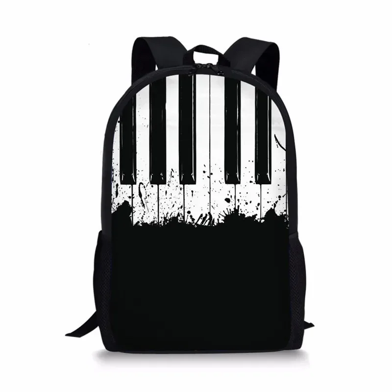 

Piano Music Note Art Print Backpack for Kids Children School Bag Girls Boys Student Book Bag Teenager Casual Storage Backpack