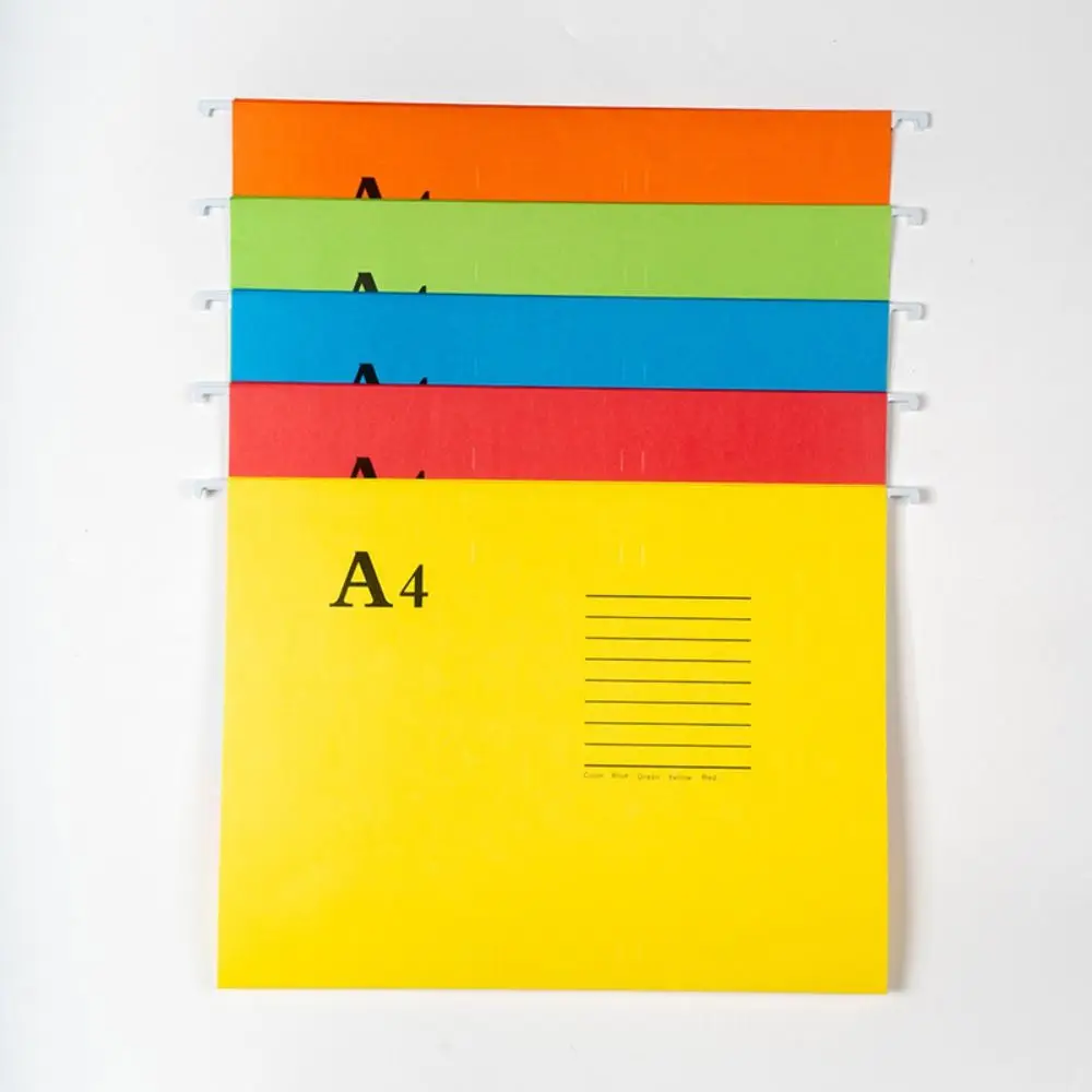 A4/FC/US Letter Size A4 File Folder Paper Material Suspended Type Office File Clip Hanging File Folders File Organization