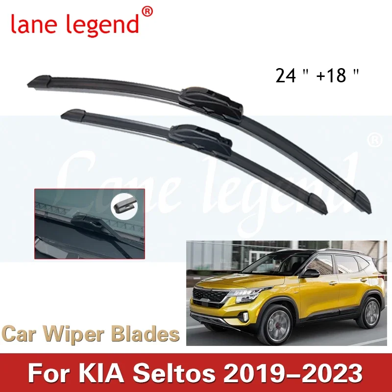 

2pcs For Kia Seltos 2019-2023 Front Windshield Wiper Blades Windscreen Window Accessories 2020 2021 2022