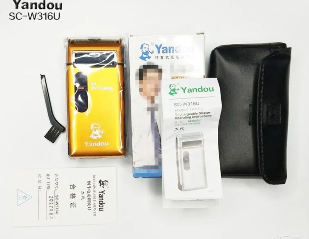ماكينة حلاقة عائمة ترددية من Yandou ، آلة تشذيب السوالف الذهبية للرجال ، ماكينة حلاقة كهربائية طويلة العمر قابلة لإعادة الشحن ،