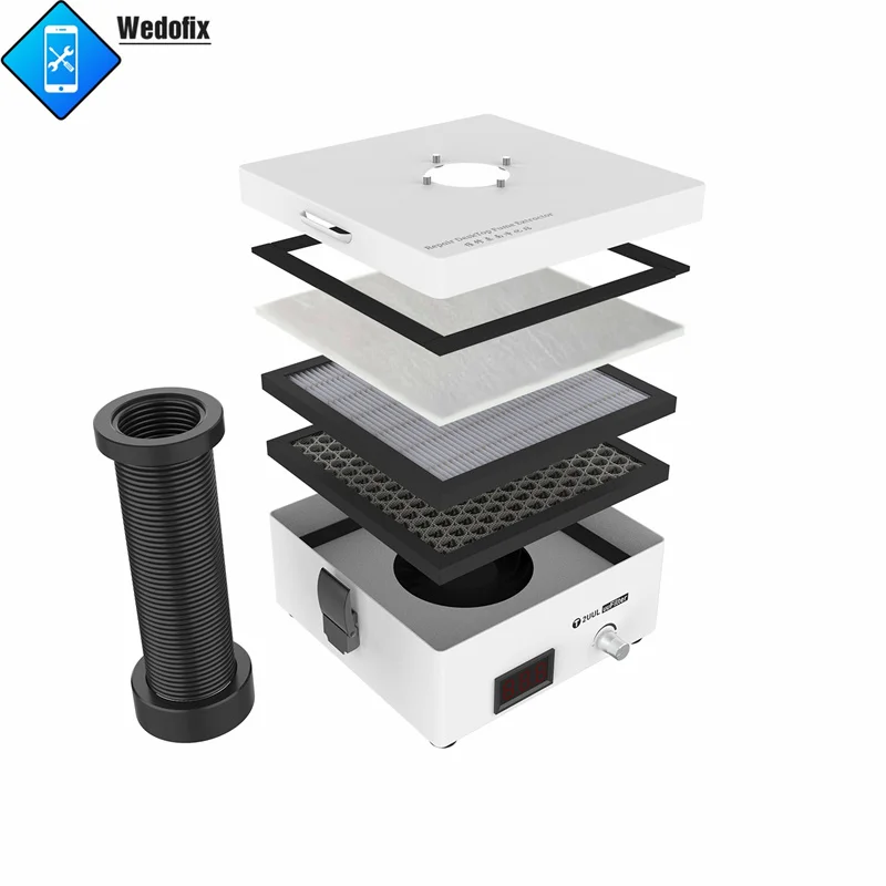 2UUL Kleine Desktop Fume Extractor Löten Rauch Purifier Sonder Rauchen Absorber Filter für Handy Elektronische Reparatur