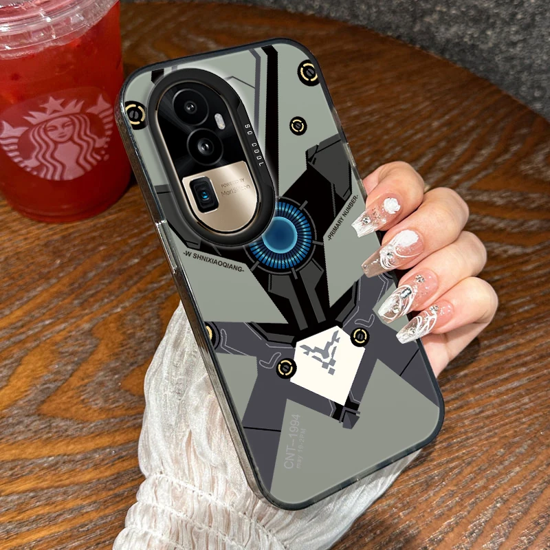 Armour Fasion Luxury Laser Fasion Case for OPPO A1 A17 A37 A38 A55 A56 A58 A76 A78 A96 A98 RENO 8T 10 PRO Plus 4G 5G Cover