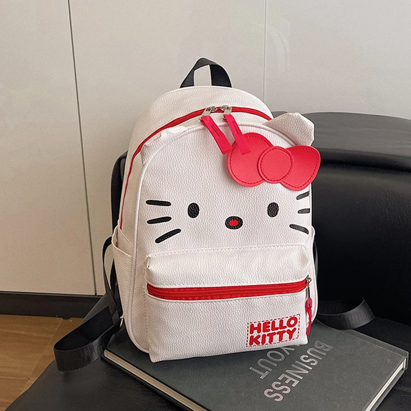 

Hello Kitty Girls' Backpack Winter New Japanese Style Children Sweet Cute Students Schoolbag Zipper Good-looking White Bag