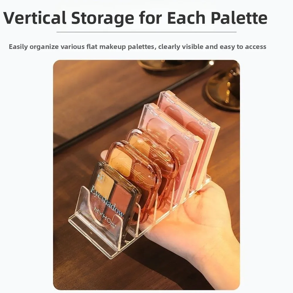 Duurzame, zeer heldere cosmetische standaard Acryl multifunctionele blozenpoeder opbergbak Cosmetica gereedschap standaard