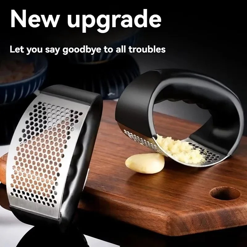 

Stainless Steel Garlic Press Crusher Manual Garlic Mincer Chopping Garlic Tool Fruit Vegetable Tools Kitchen Accessories Gadget