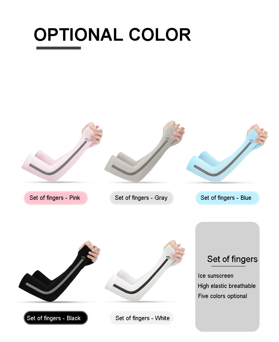 GTUBIKE Велоспорт Защита рук Летняя защита от солнца Спорт на открытом воздухе Зонт от солнца Ледяные шелковые рукава Дышащие красочные для женщин и мужчин