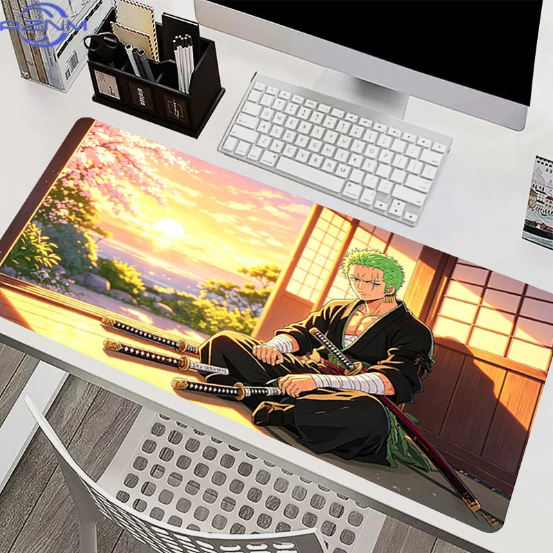 High-Quality Mouse Pad Large Computer Desk Mat Game Accessories O-one P-piece Zoro Gaming Mousepad Cool Anime Keyboard Table Pad