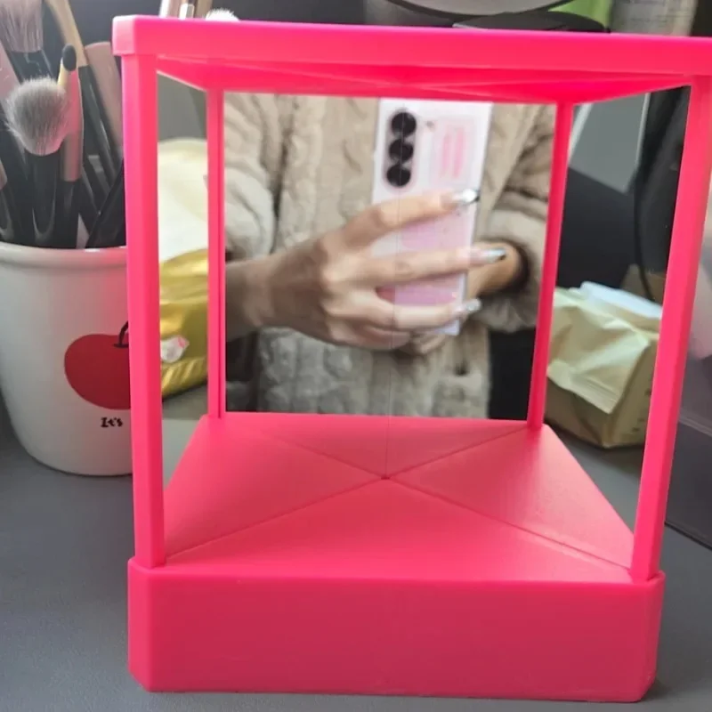Real Makeup Mirror Non Reversing Precision True Image Vanity Non Mirror Non Magnifying Left And Right Accurate Tabletop Mirror