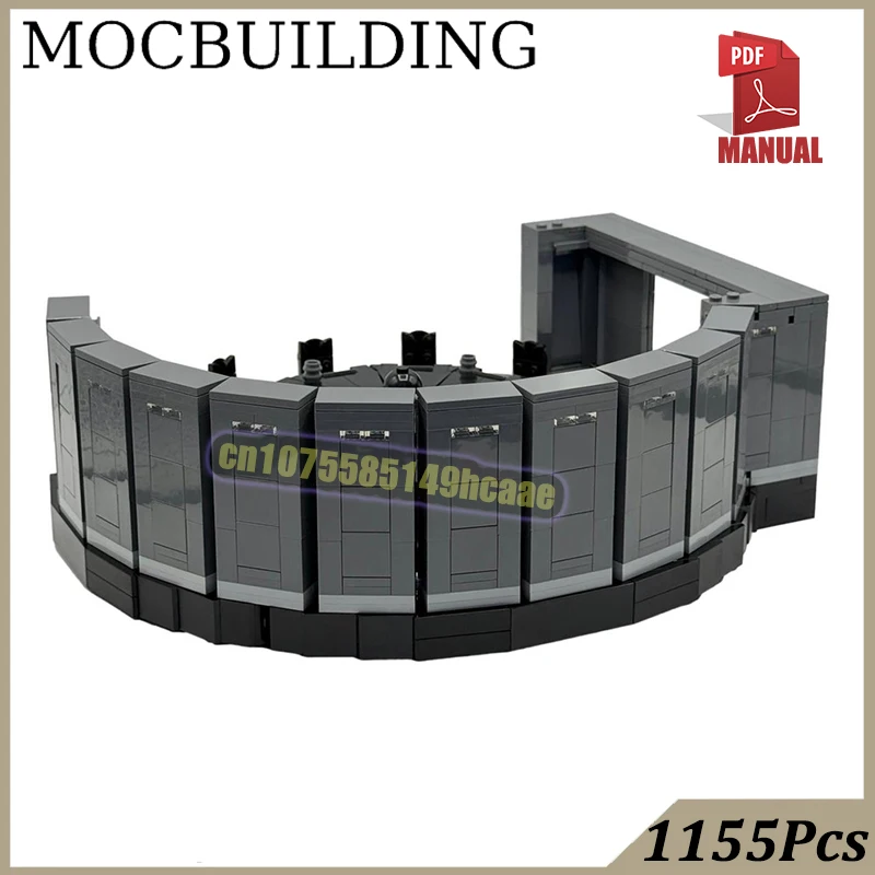 Conference Room Diorama Bricks Model MOC Building Block Sci fi Space Scene Toys for Kids Birthday Gift