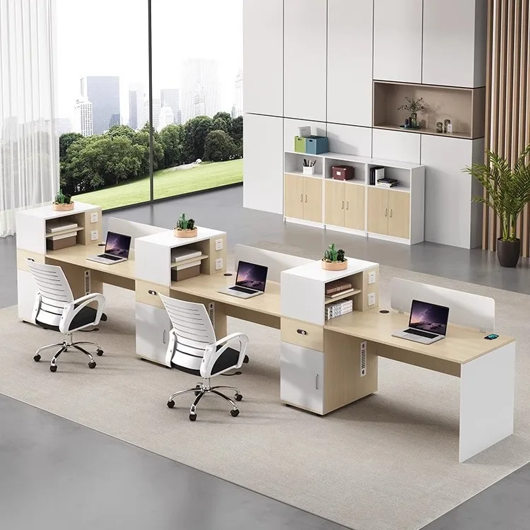 Partition Type Staff Office Desk And Chair Combination Simple Modern Person Position Staff Position Booth Office Screen Work Pos