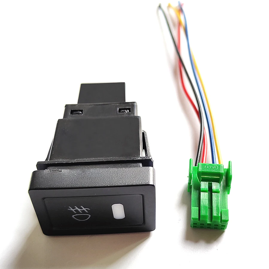 Bouton de commutation des phares antibrouillard de voiture, 1 pièce, pour Suzuki Swift SX4 Grand Vitara 2006 – 2012, etc. avec prise à 4 fils, indicateur LED vert DC12V
