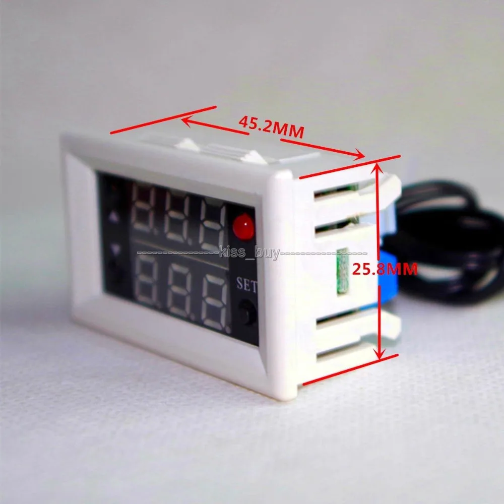 DC 12V Digital LED Temperature Controller 10A Thermostat Control Switch Relay