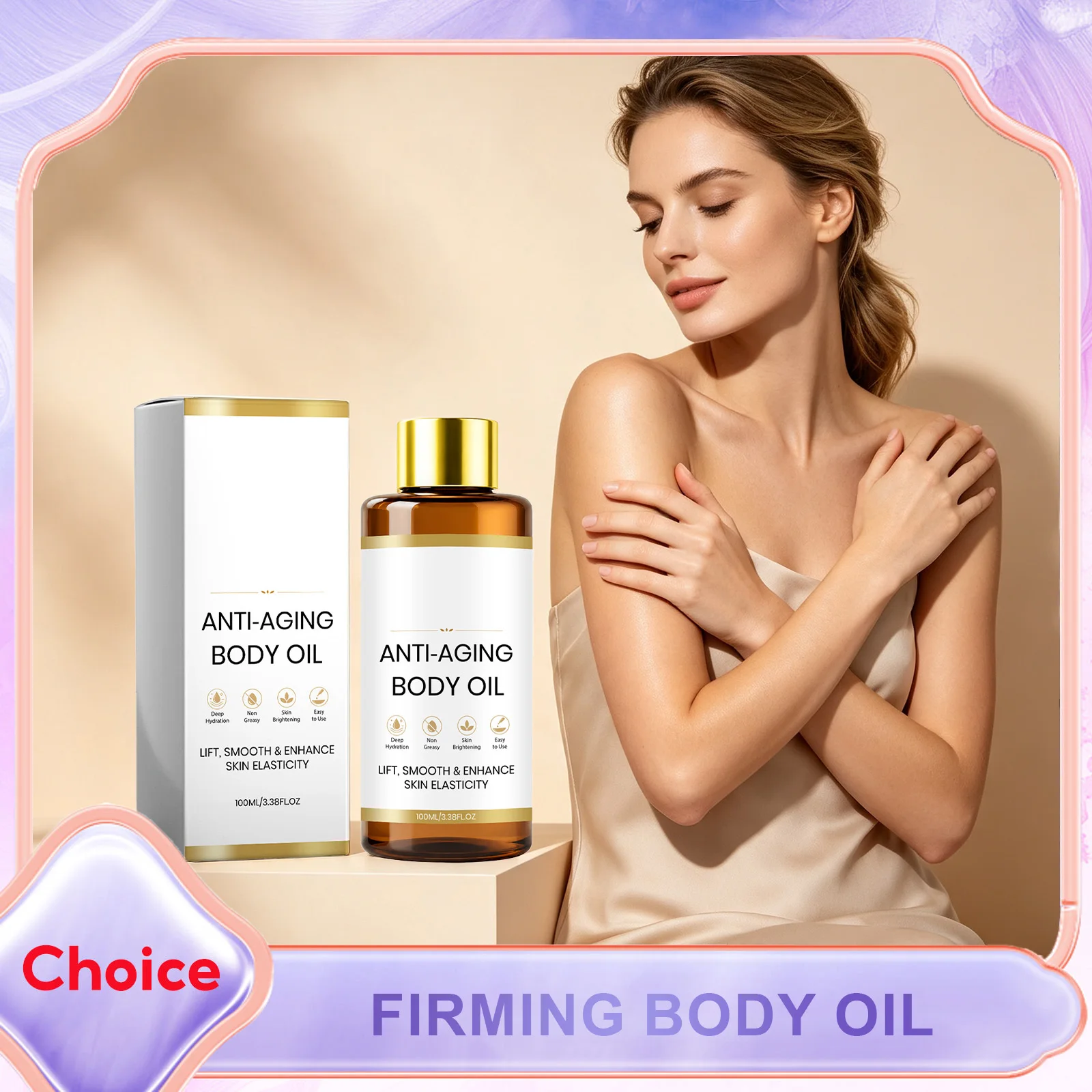Collagen Firming Body Essential Oil Firming Anti-Aging Relieve Dry Rough Hyaluronic Acid Arm Belly Body Massage Skin Serum Oil
