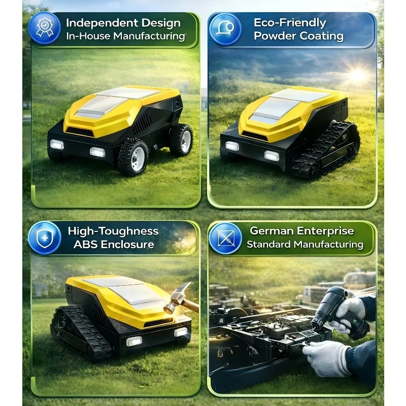 Powerful Farm EURO 5 RC Cordless Grass Cutter 24V Zero Turn Gas Smart Lawn Mower 21Inch Crawler Robot Remote Control Lawn Mower