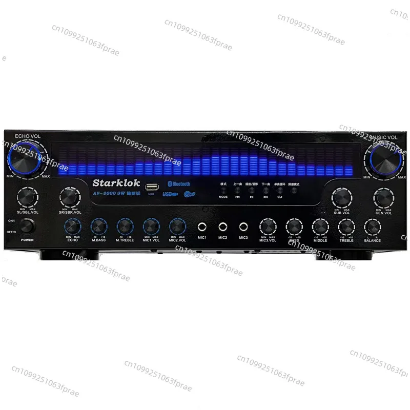 Professional super power 7.1 channel home theater bluetooth amplifier