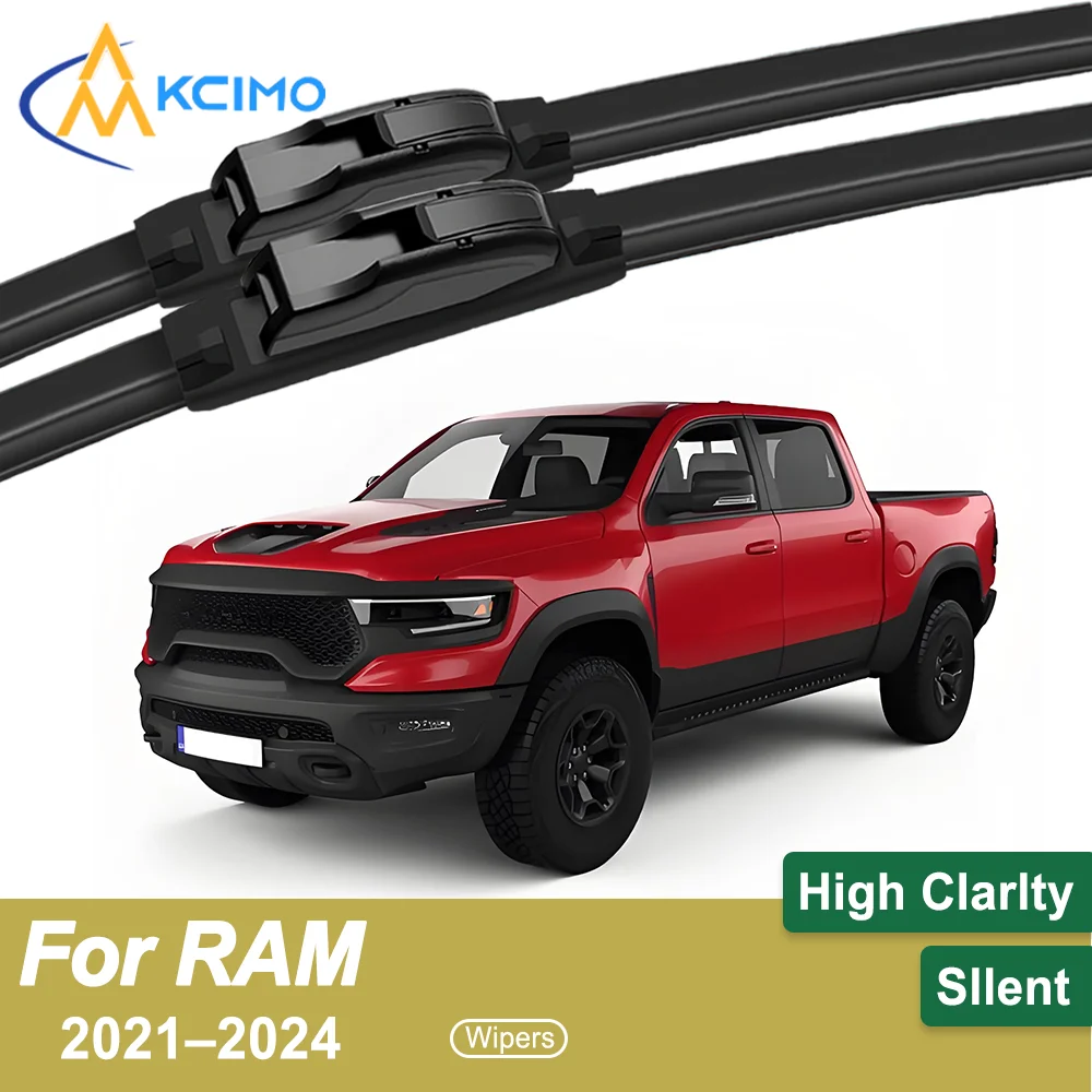

2-Pack Superior Wiper Blades for RAM 1500 TRX 2021–2024 All-Season Durable Quiet Wiping Uninterrupted Visibility