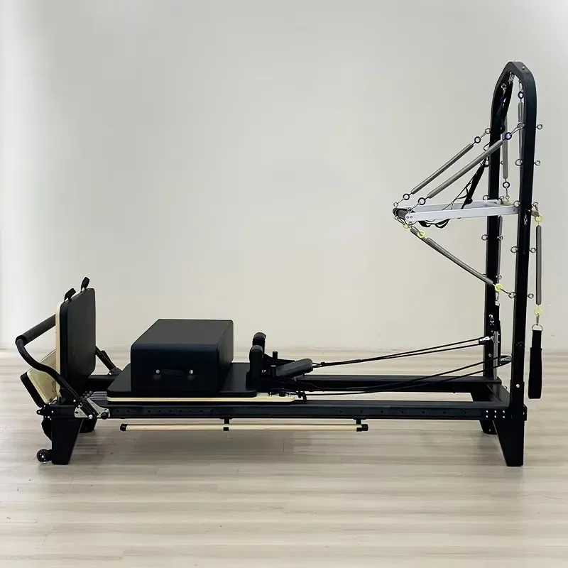 for Ochi Factory Top-rated Balanced Aviation Aluminum Elite Pilates Reformer with Half Tower for Boutique Studio