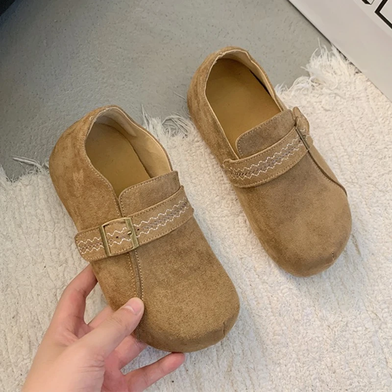 2025 أحذية نسائية ربيع الخريف الموسم وصول جديد تنوعا كعب مسطح جولة تو أحذية مريحة عالية الجودة #3