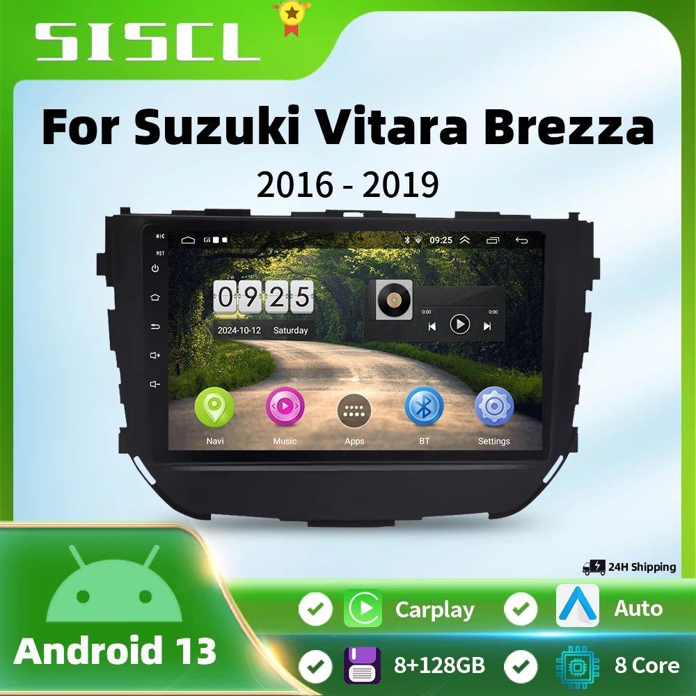 

Android OS Car Radio for Suzuki Vitara 2015 2016 2017 2018 2019 Multimedia Stereo Player GPS Navigation Wireless Carplay WiFi