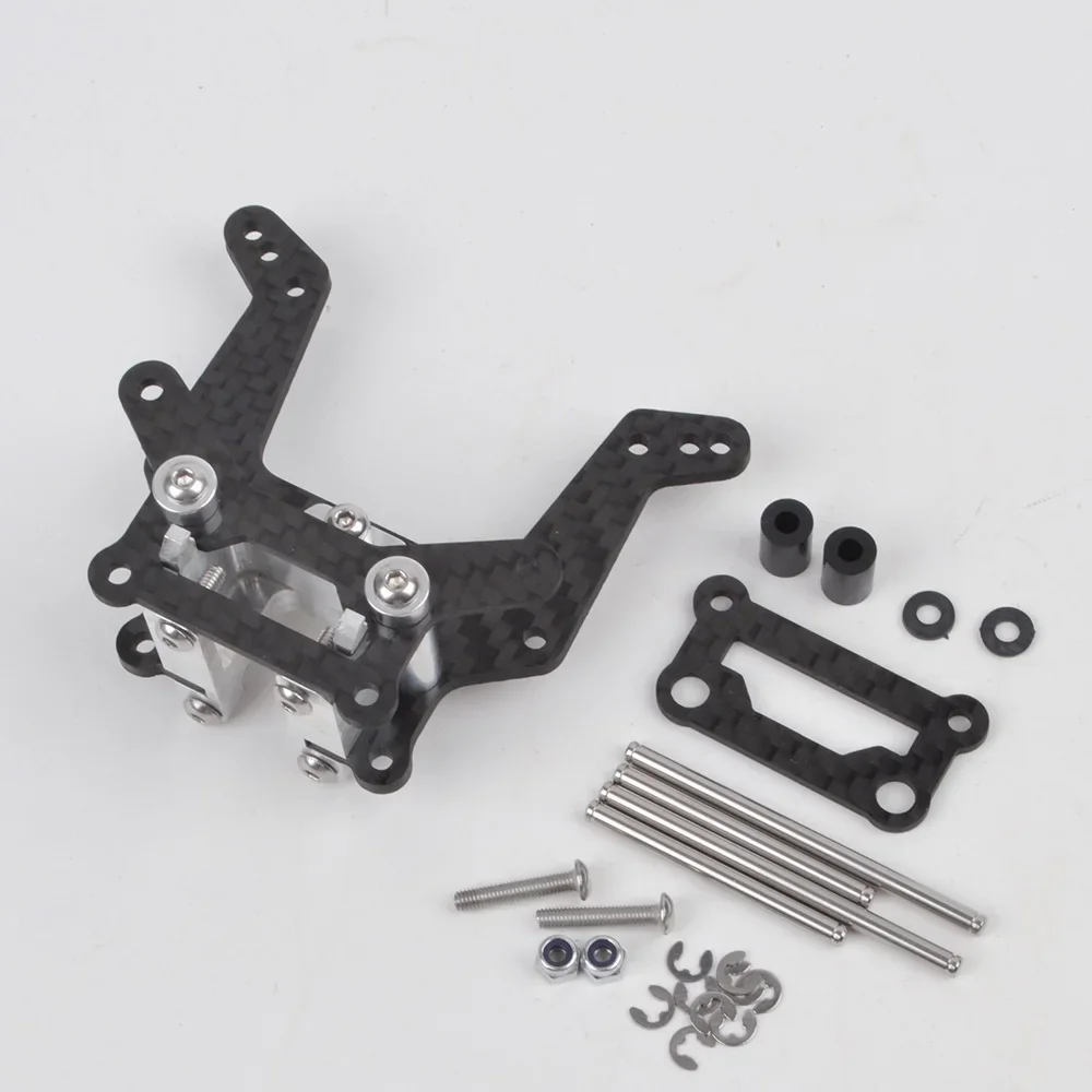 Carbon Front Shock Tower Kit for Tamiya DT-02 Chassis Holiday Buggy Fighter Buggy Upgrade Parts