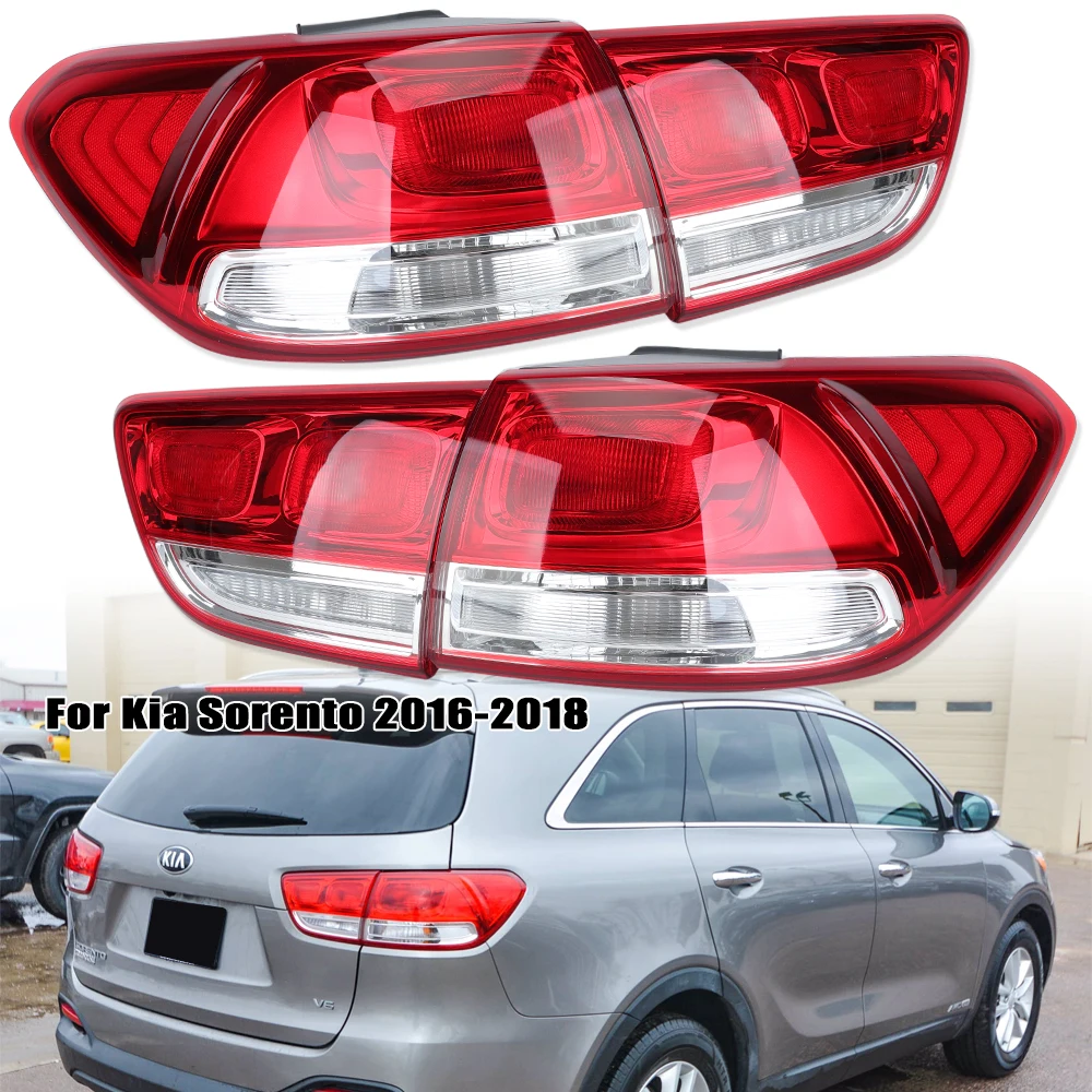 Outer Inner Side Tail Light for Kia Sorento 2016- 2018 Rear lights Low Configuration with Bulb cars accessories Taillights